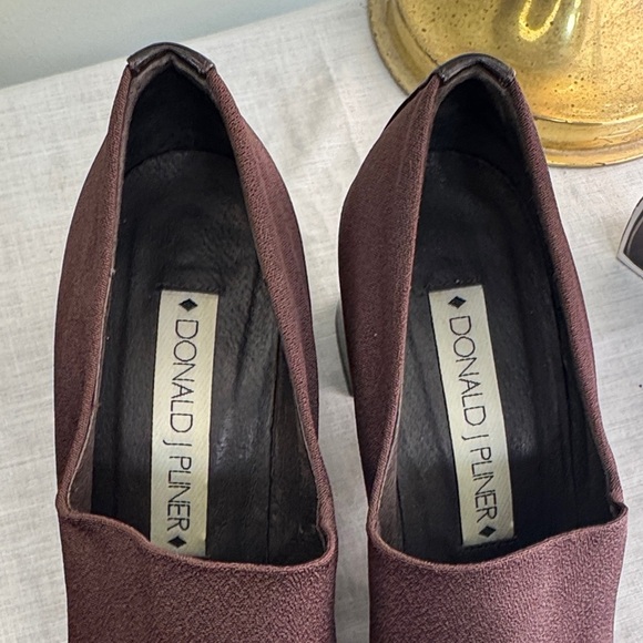 Like New Donald J. Pliner Dark Brown Women's Loafers - Picture 3 of 11